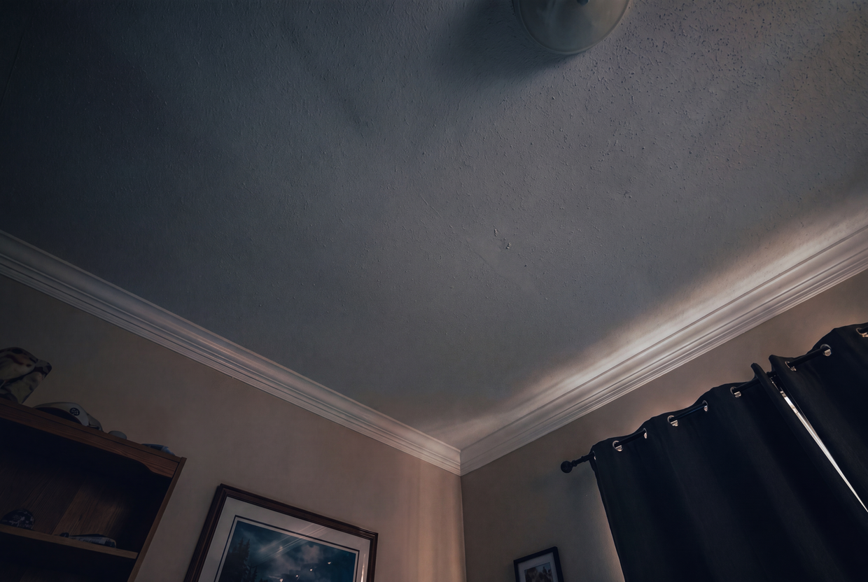 Plain dark room